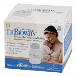 Dr Brown's - Μπουκάλια συλλογής μητρικού γάλακτος 4τμχ 120ml